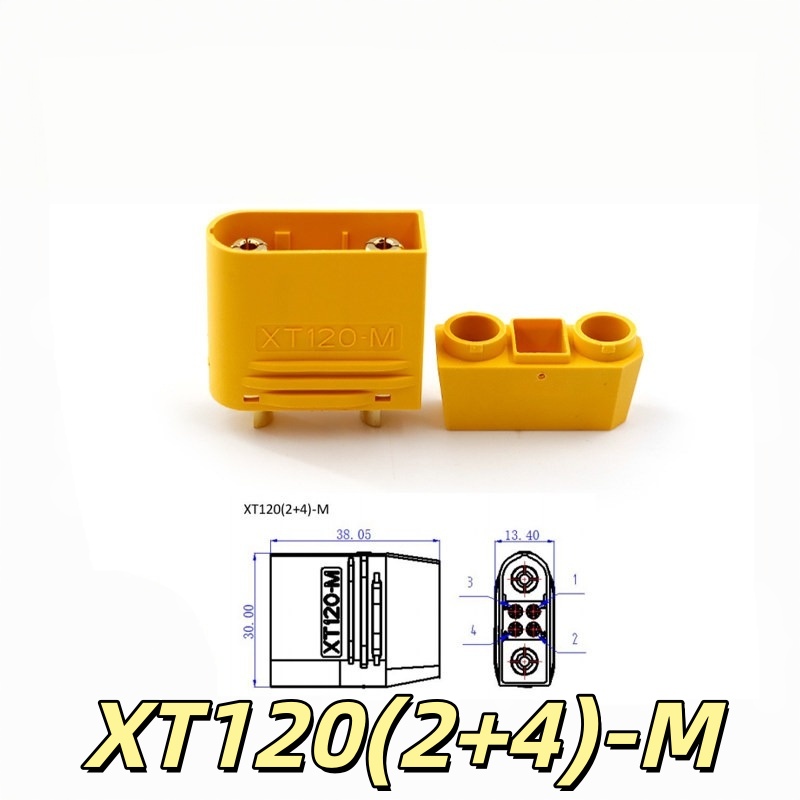 موصل Amass الأصلي XT120(2+4) ع - مراجعة Drone Battery High Voltage وسعره